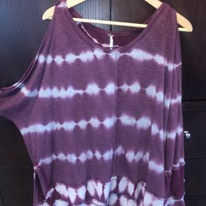 Free people open shoulder sweater